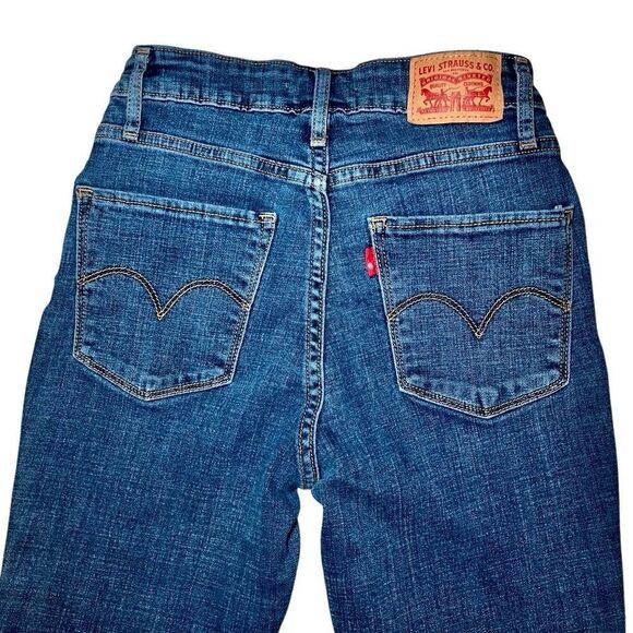 Levi’s 711 Skinny Jeans in Blue Wash Women’s 25 - Picture 5 of 9